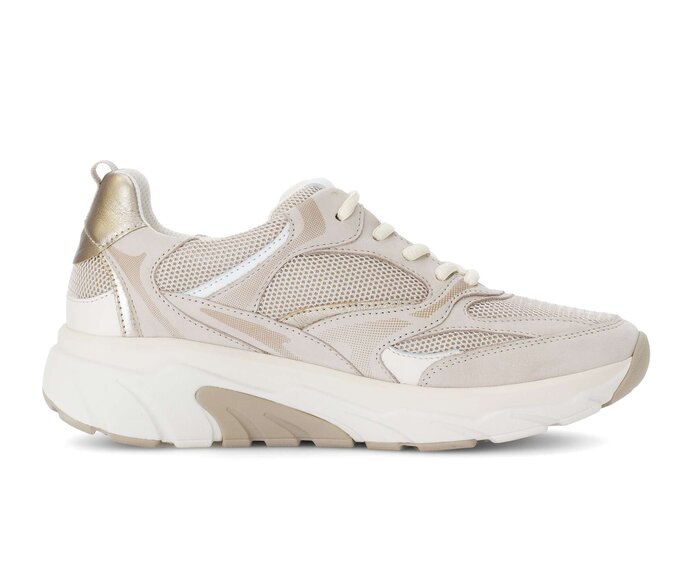 Gabor Sneaker Low Beige - Materialmix Leder/Lederimitat