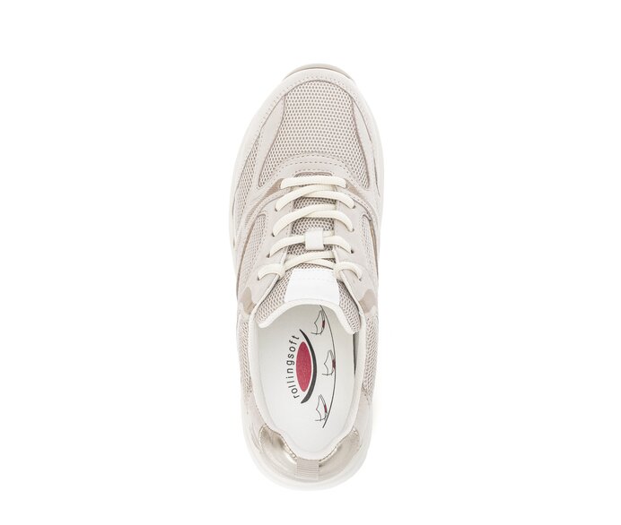 Gabor Sneaker Low Beige - Materialmix Leder/Lederimitat