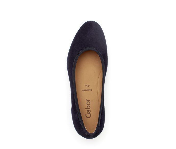 Gabor Keilpumps Blau - Rauleder