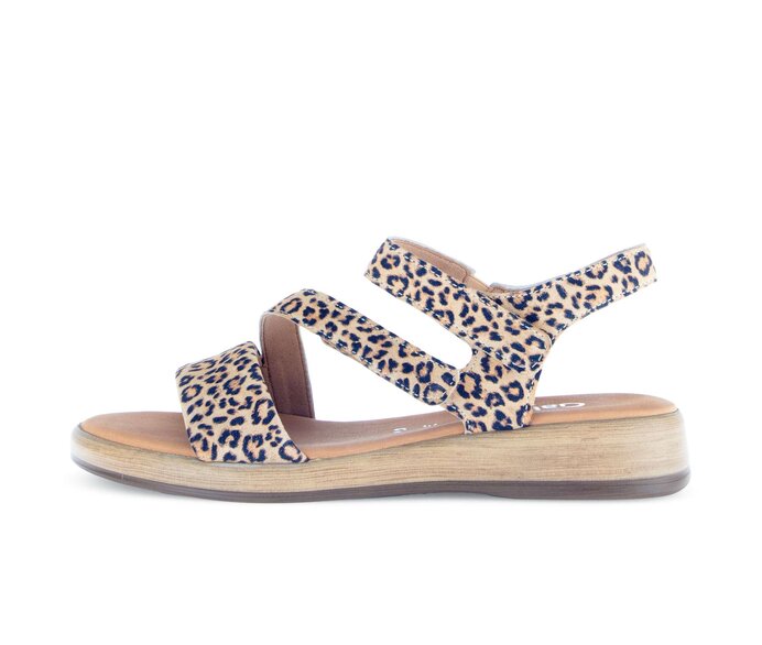 Gabor Riemchensandale Beige - Effektleder