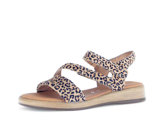 Gabor Riemchensandale Beige - Effektleder