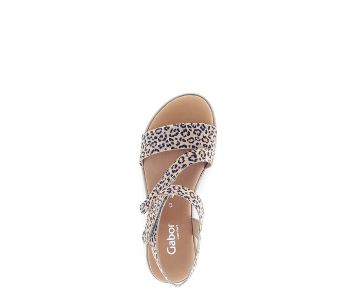 Gabor Riemchensandale Beige - Effektleder