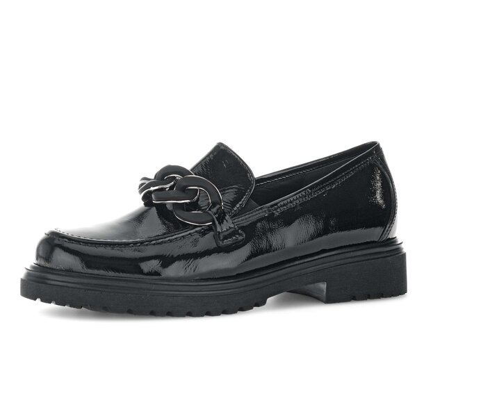 Gabor Loafer Schwarz - Lackleder