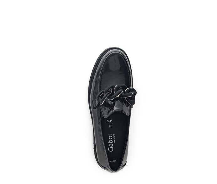 Gabor Loafer Schwarz - Lackleder