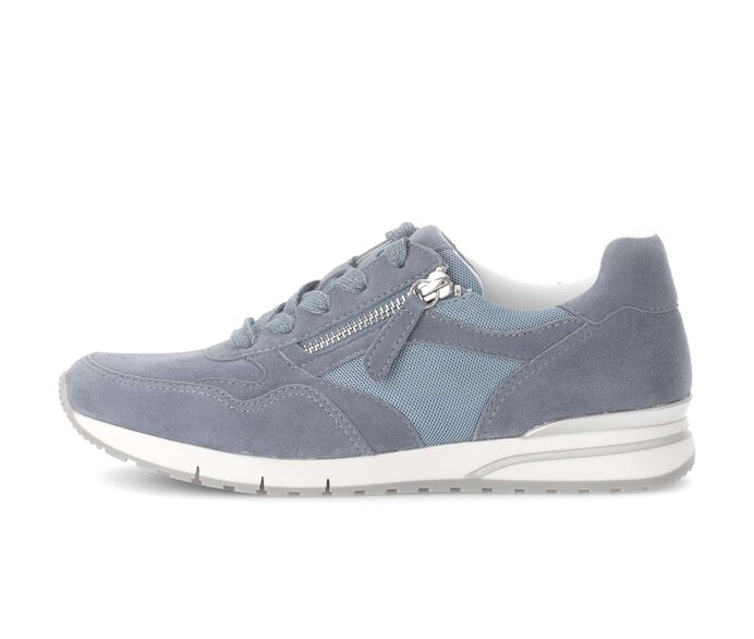 Gabor Sneaker Low Blau - Materialmix Leder/Lederimitat