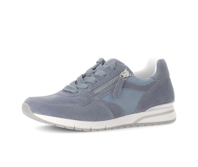 Gabor Sneaker Low Blau - Materialmix Leder/Lederimitat