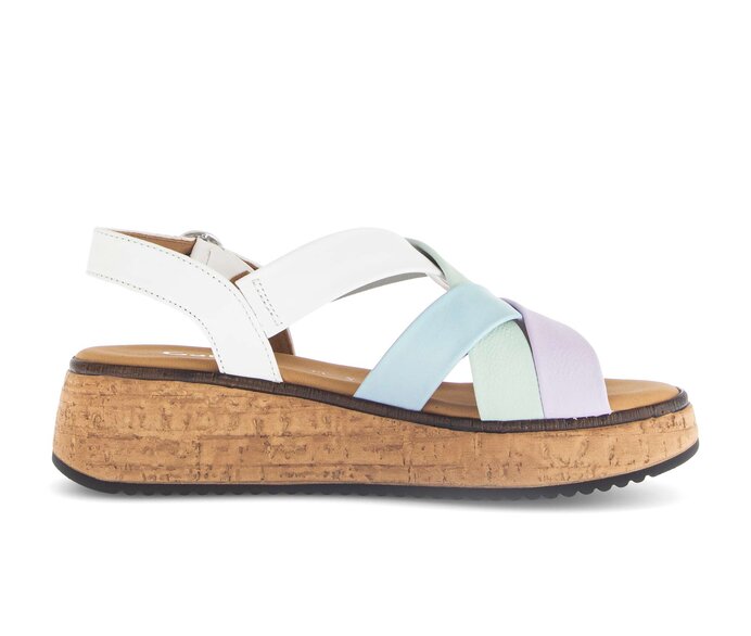Gabor Plateau Sandale Multicolour - Materialmix Leder