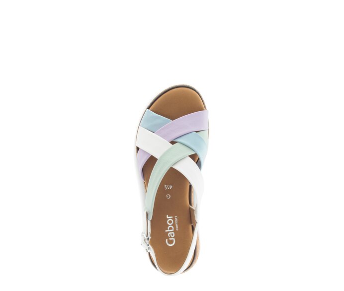 Gabor Plateau Sandale Multicolour - Materialmix Leder