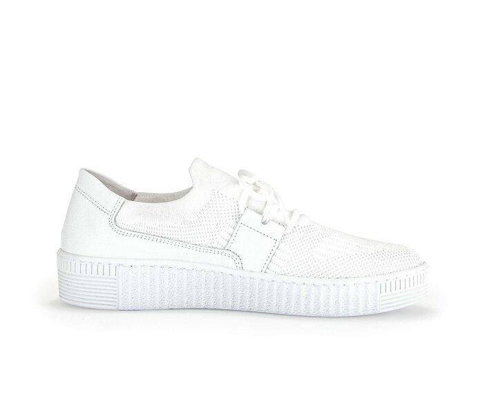 Gabor Sneaker Low Weiß - Materialmix Leder/Lederimitat