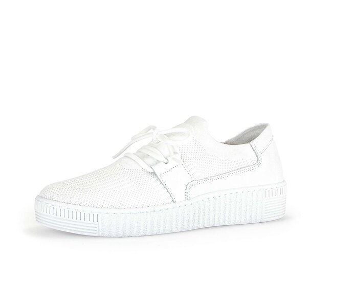 Gabor Sneaker Low Weiß - Materialmix Leder/Lederimitat