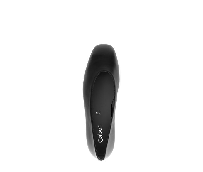 Gabor Eleganter Ballerina Schwarz - Glattleder