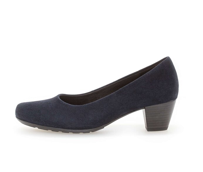 Gabor Eleganter Pumps Blau - Rauleder