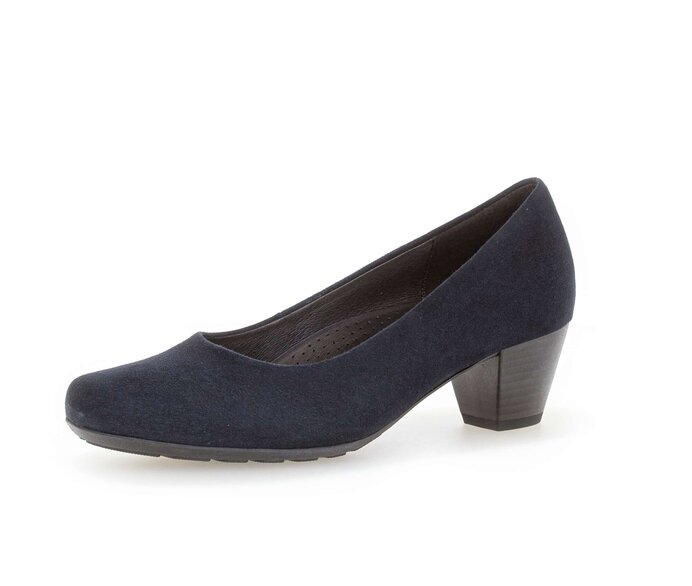 Gabor Eleganter Pumps Blau - Rauleder