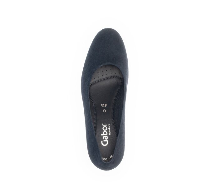 Gabor Eleganter Pumps Blau - Rauleder