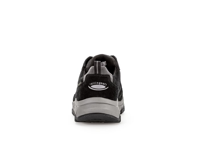 Gabor Rollingsoft Sneaker Low Schwarz - Materialmix Leder/Textil