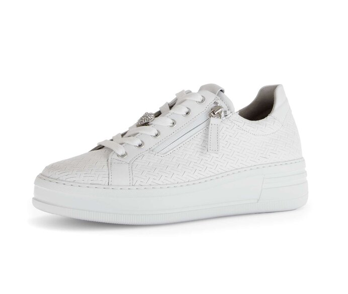 Gabor Sneaker Low Weiß - Effektleder