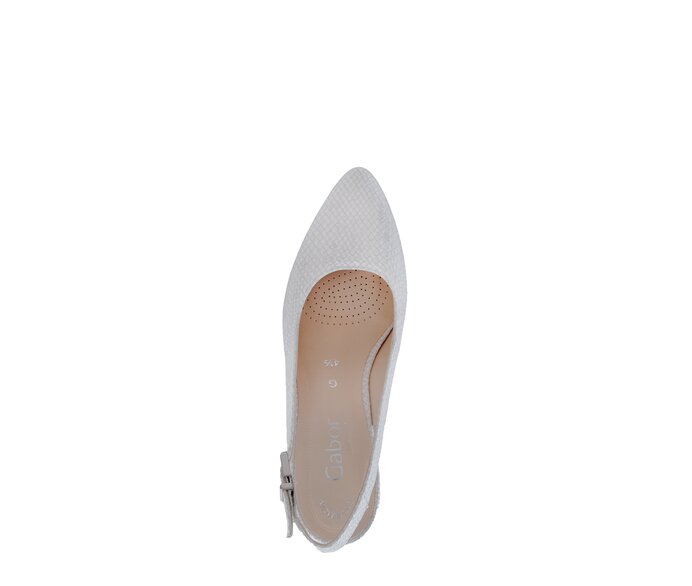 Gabor Slingpumps Silber - Effektleder