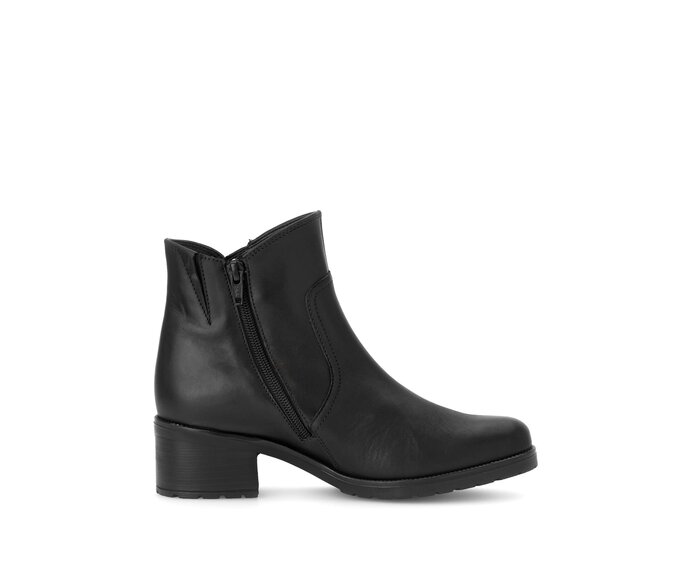 Gabor Elegante Stiefelette Schwarz - Glattleder