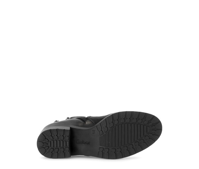 Gabor Elegante Stiefelette Schwarz - Glattleder
