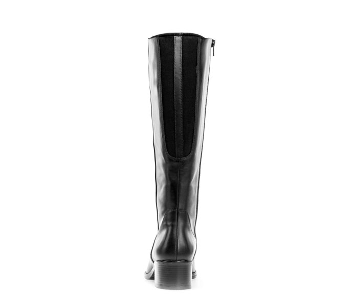 Gabor Eleganter Stiefel Schwarz - Glattleder
