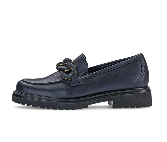 Gabor Loafer Blau - Glattleder