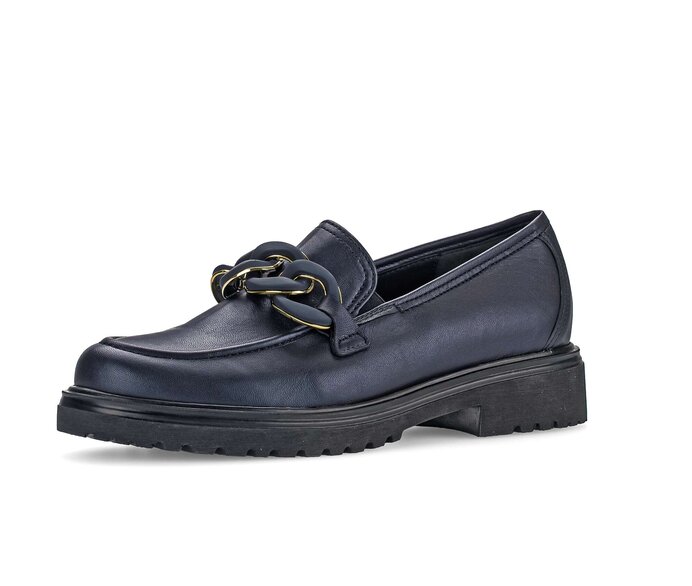 Gabor Loafer Blau - Glattleder