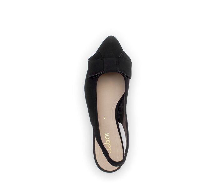 Gabor Slingpumps Schwarz - Rauleder