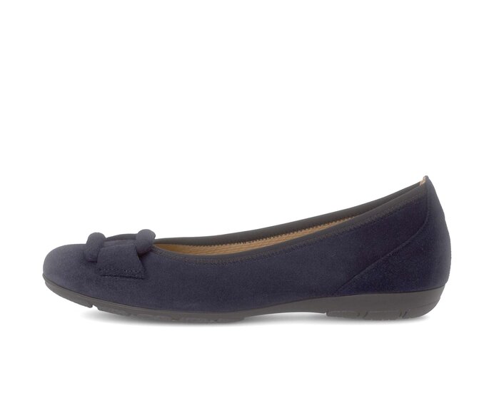 Gabor Sportliche Ballerina Blau - Rauleder