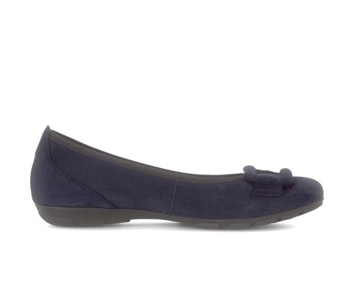 Gabor Sportliche Ballerina Blau - Rauleder