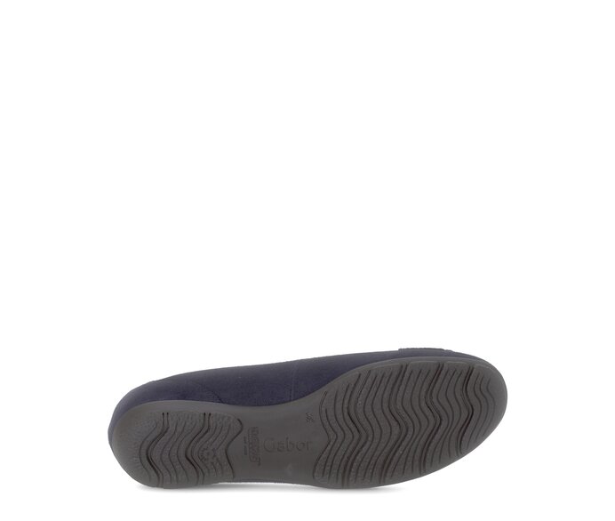 Gabor Sportliche Ballerina Blau - Rauleder