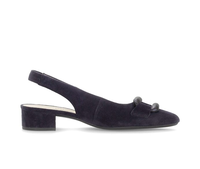 Gabor Slingpumps Blau - Materialmix Leder