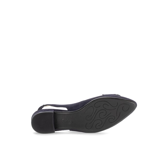 Gabor Slingpumps Blau - Materialmix Leder