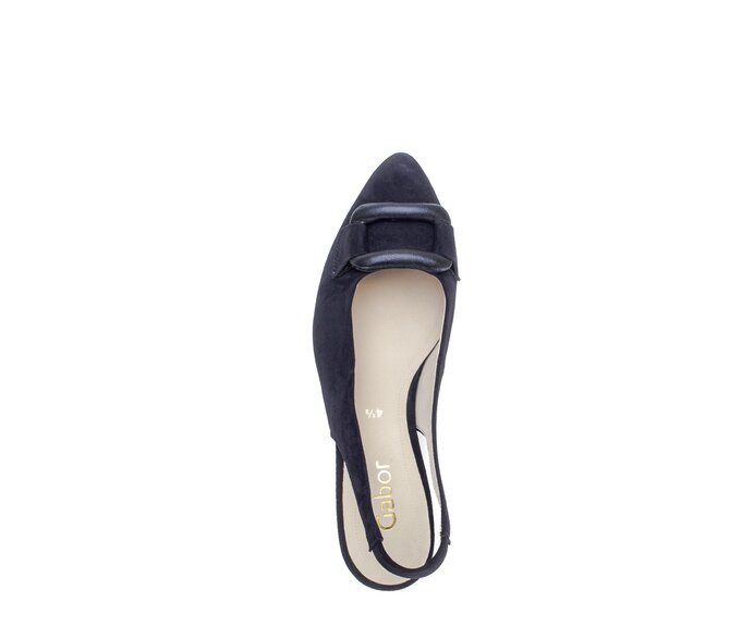 Gabor Slingpumps Blau - Materialmix Leder