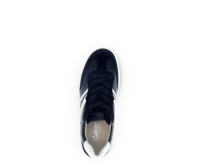Gabor Sneaker Low Schwarz - Glattleder