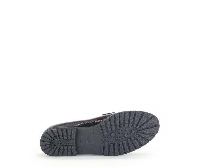 Gabor Slipper Schwarz - Lackleder