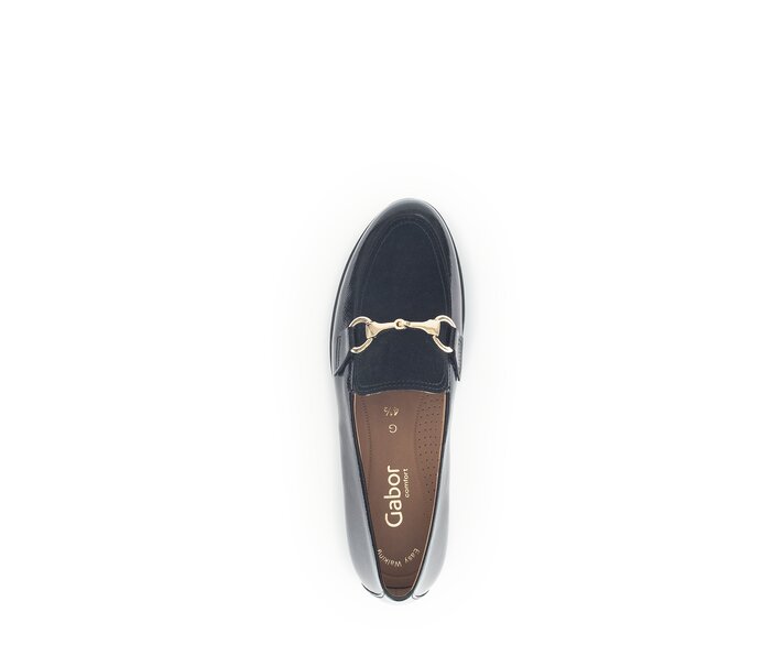 Gabor Slipper Schwarz - Lackleder