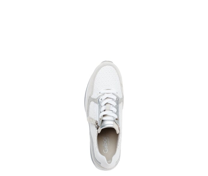Gabor Sneaker Low Weiß - Materialmix Leder