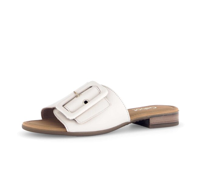 Gabor Pantolette Beige - Glattleder