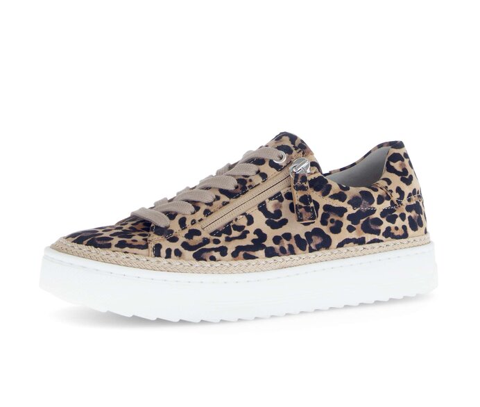 Gabor Sneaker Low Beige - Rauleder