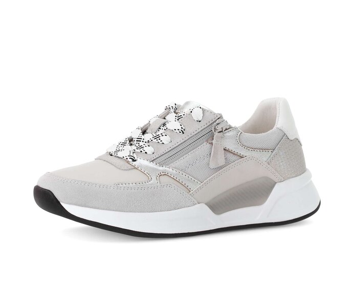 Gabor Sneaker Low Grau - Materialmix Leder/Lederimitat