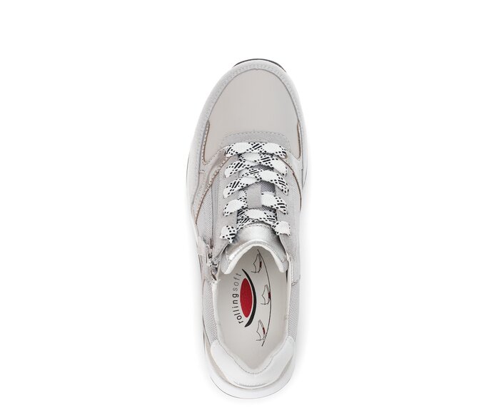 Gabor Sneaker Low Grau - Materialmix Leder/Lederimitat