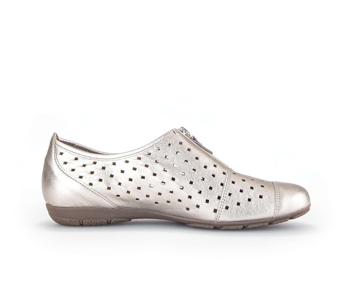Gabor Sportliche Ballerina Gold - Effektleder