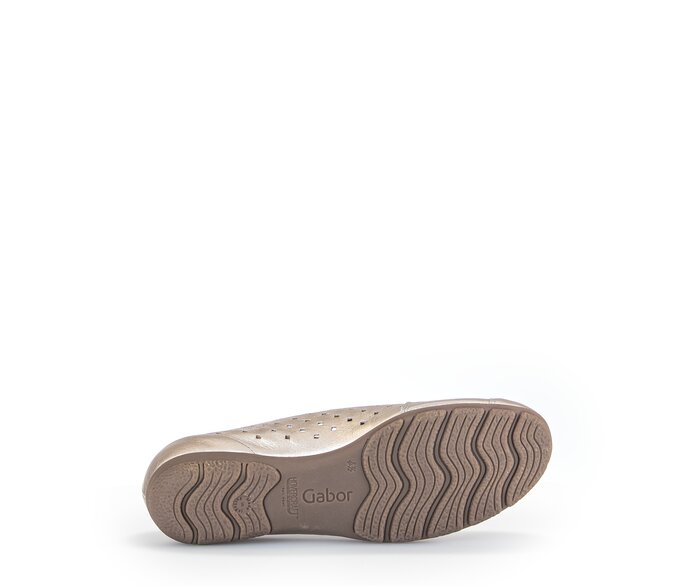 Gabor Sportliche Ballerina Gold - Effektleder
