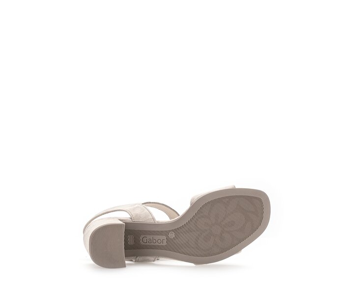 Gabor Riemchensandale Beige - Rauleder