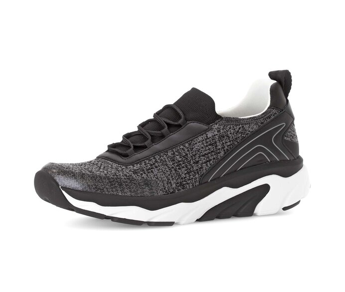 Gabor Sneaker Low Schwarz - Materialmix Leder/Lederimitat