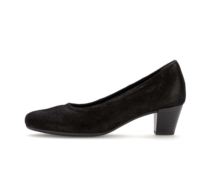 Gabor Eleganter Pumps Schwarz - Effektleder