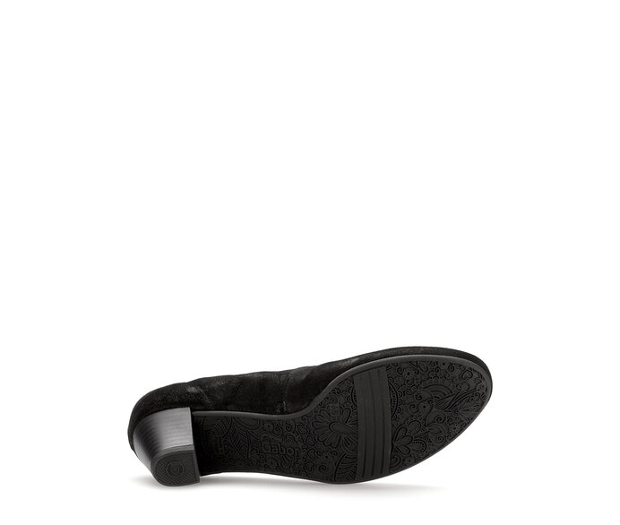 Gabor Eleganter Pumps Schwarz - Effektleder