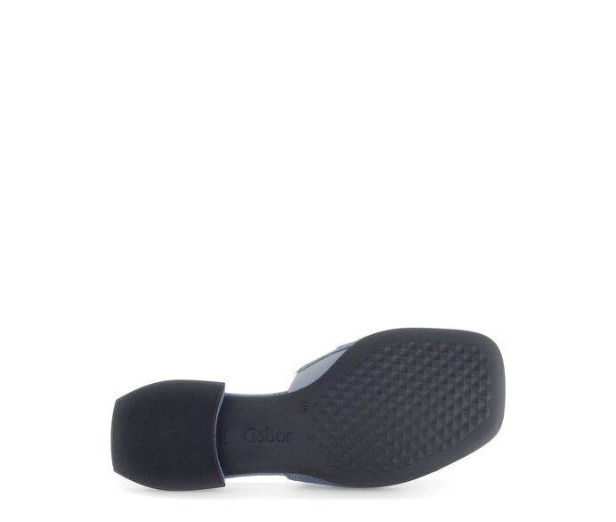 Gabor Pantolette Blau - Materialmix Leder