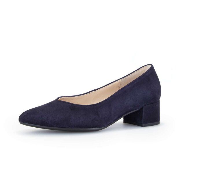 Gabor Eleganter Pumps Blau - Rauleder