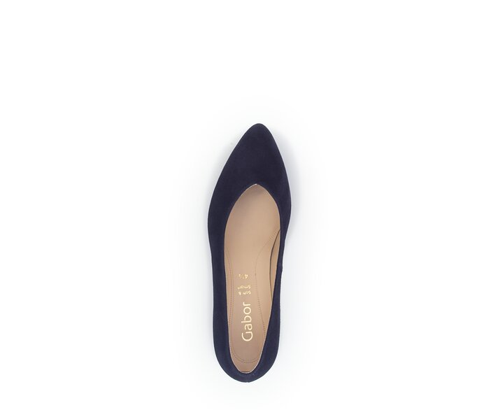 Gabor Eleganter Pumps Blau - Rauleder